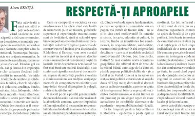 RESPECTĂ-ŢI APROAPELE