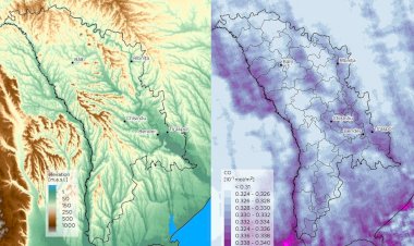Vedere din spațiu asupra aerului pe care îl respirăm în Moldova