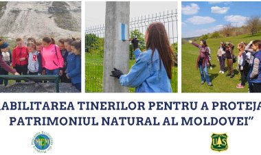 Ajutăm tinerii să cunoască Natura din ariile protejate și ținutul natal