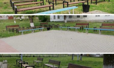 Parc „expres” amenajat în locul fostei școli