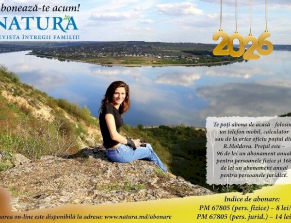 Abonează-te la Revista NATURA pentru anul 2026!