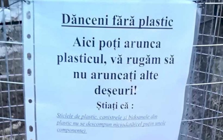 Dănceni scapă de plastic