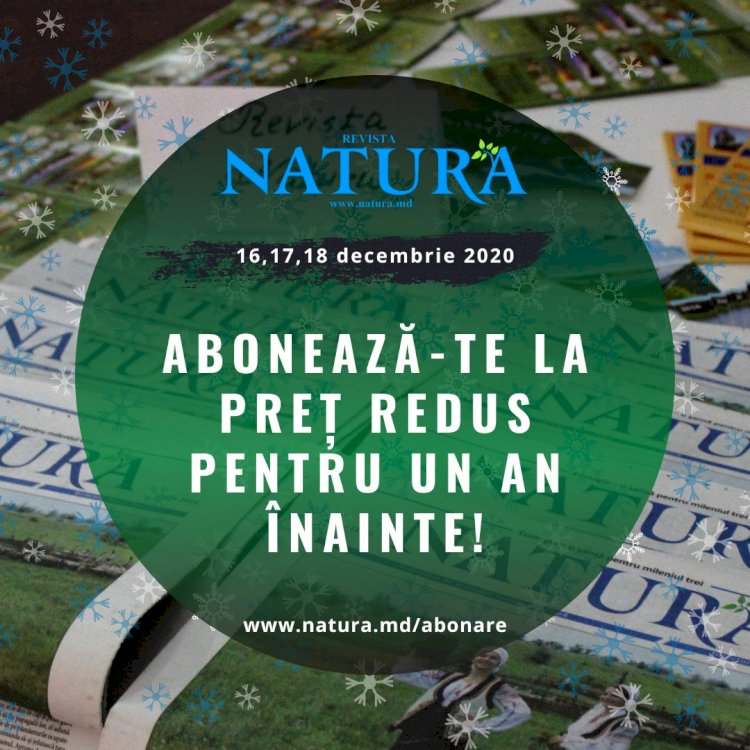 Trei zile de reduceri la revista NATURA!