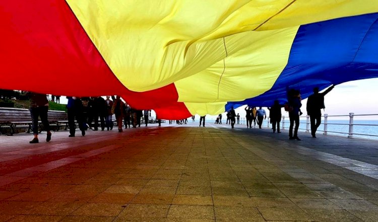 Selfie la tricolor