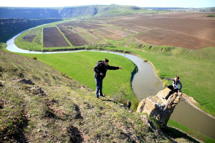 Rezervația Cultural-Naturală „Orheiul Vechi” văzută de la înălțime