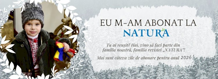 Omul gospodar își face vara sanie, iar iarna - abonament la Revista NATURA pentru un an întreg!